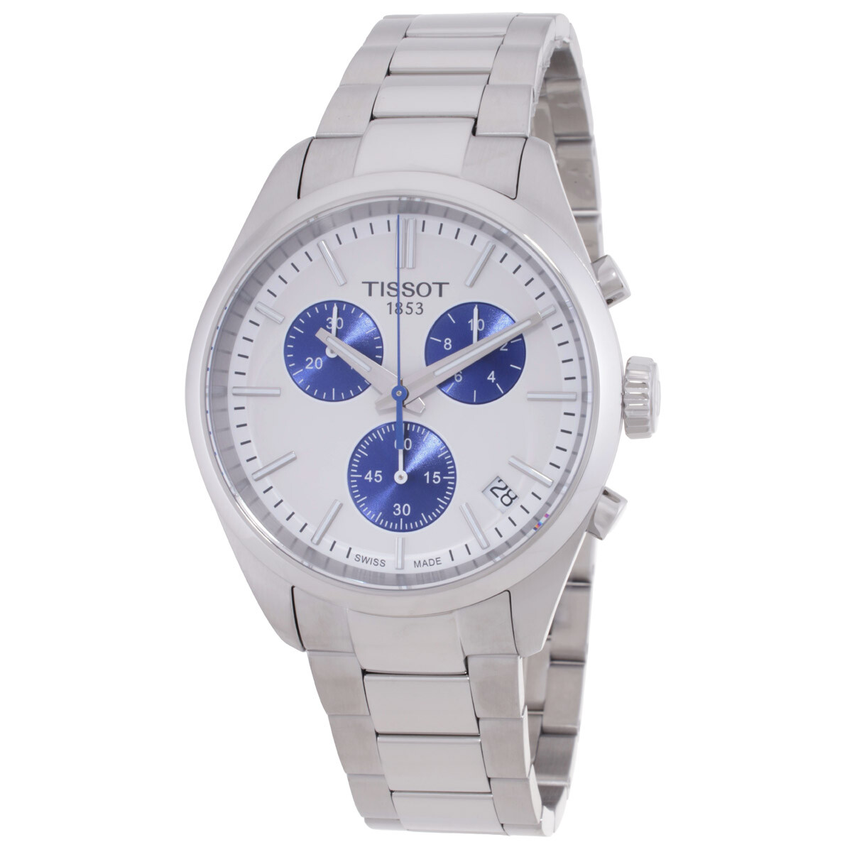 Tissot PR100 Chronograph Quartz White Dial Men's Watch T150.417.11.011.00
