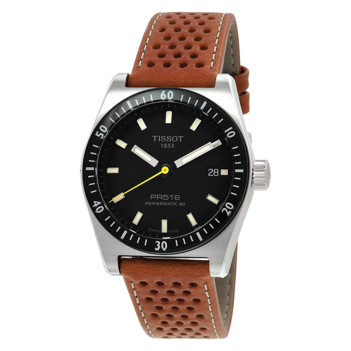 Tissot PR516 Powermatic 80 Automatic Black Dial Men's Watch T1494071605100