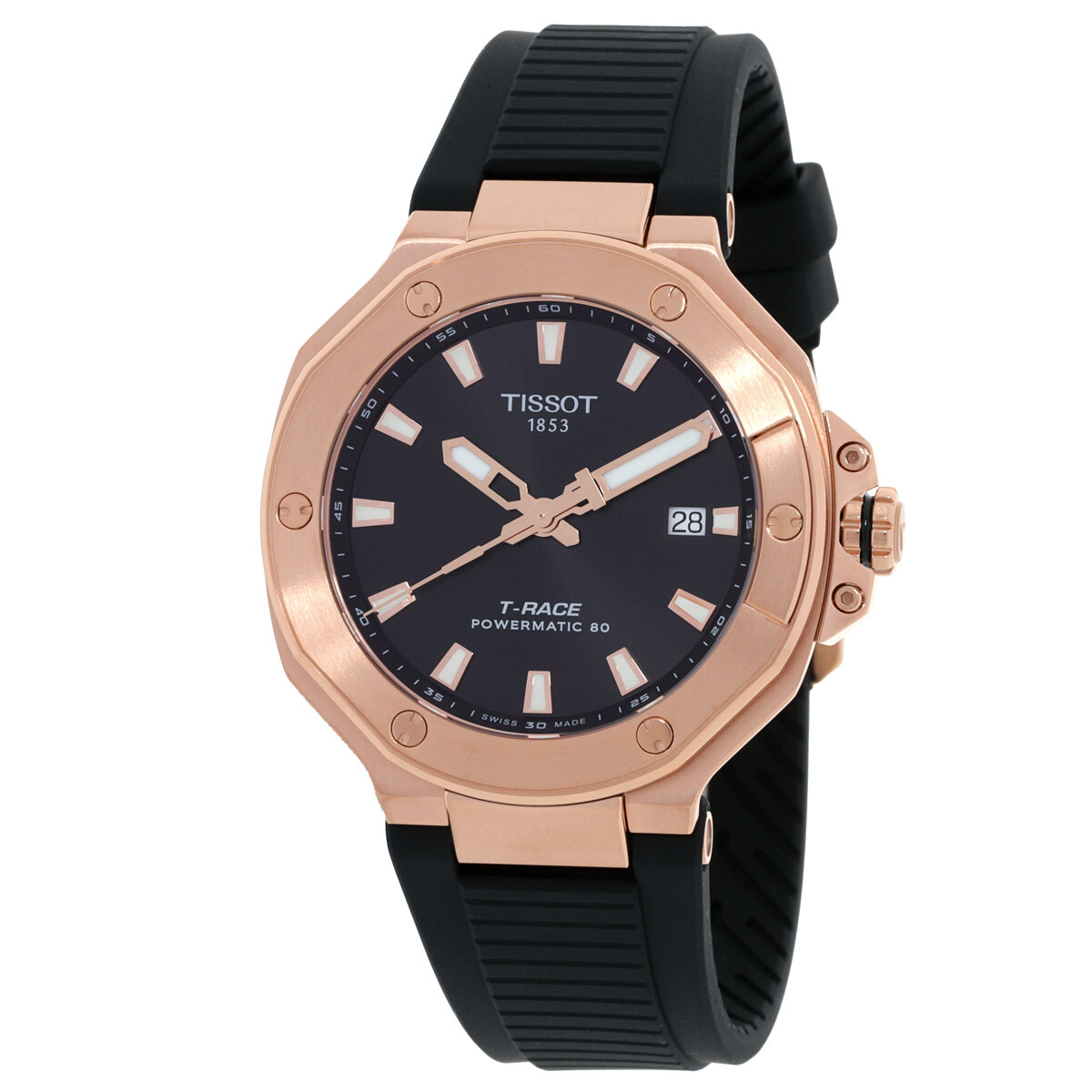 Tissot T-Race Powermatic 80 Automatic Black Dial Men's Watch T1418073705100