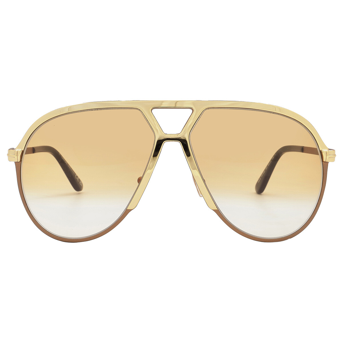Tom Ford Andrea Smoke Gradient Round Unisex Sunglasses FT0539 01B