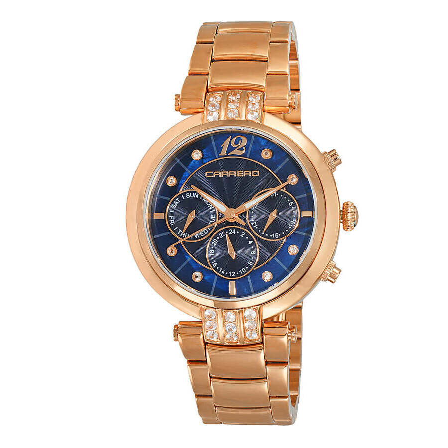 Torino Carrero Adelina GMT Quartz Blue Dial Ladies Watch CL1R03BUJ