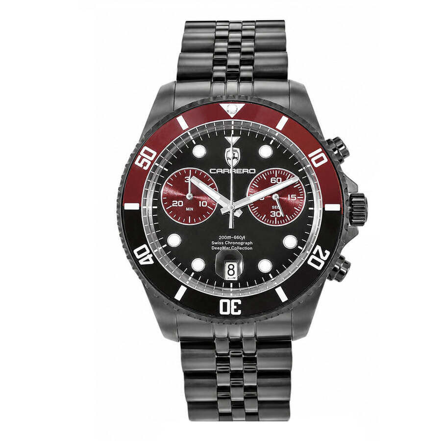 Torino Carrero Deepmar Chronograph Quartz Black Dial Men's Watch C1B6644-BKPU