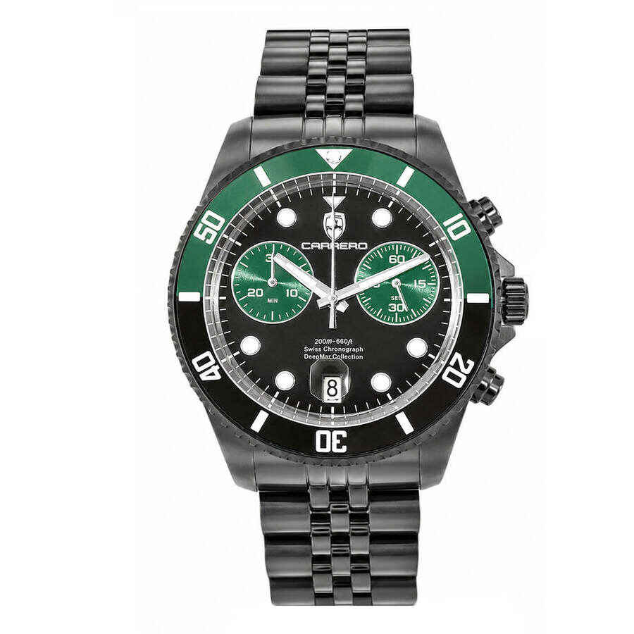 Torino Carrero Deepmar Chronograph Quartz Black Dial Men's Watch C1B6644-GNBK