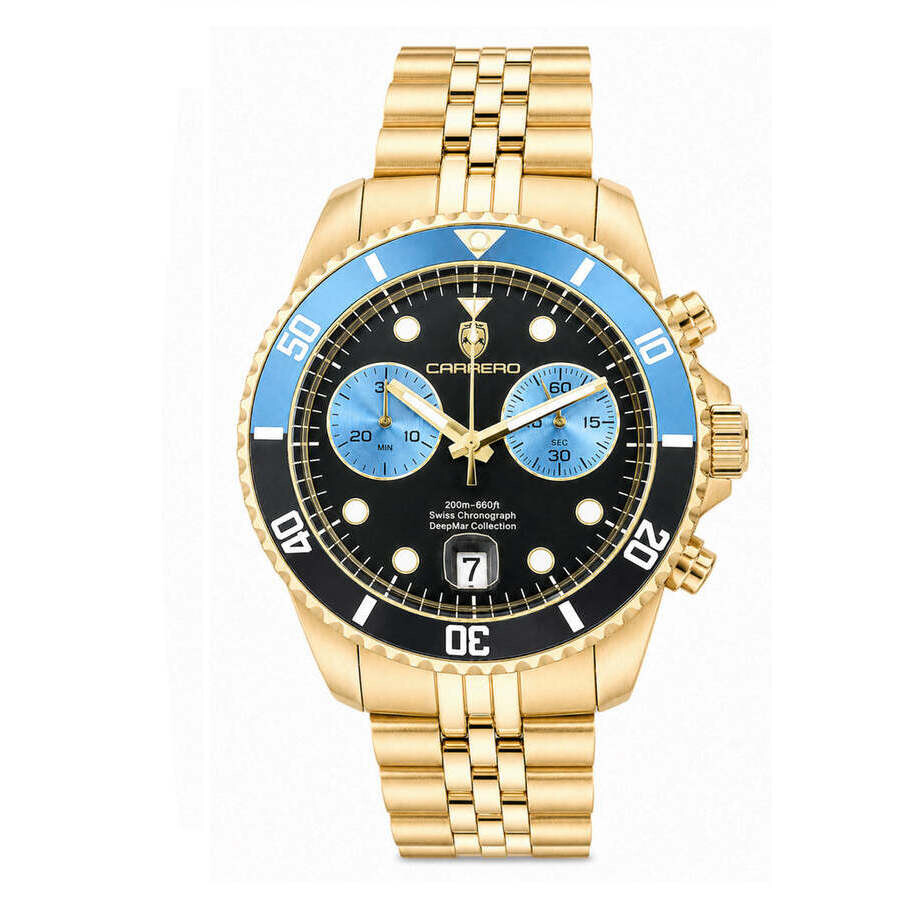 Torino Carrero Deepmar Chronograph Quartz Black Dial Men's Watch C1G6644-BKLBU