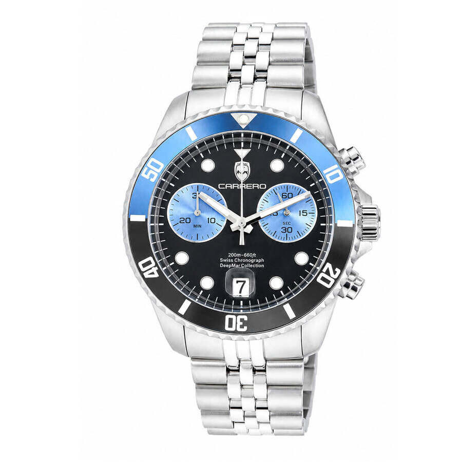 Torino Carrero Deepmar Chronograph Quartz Black Dial Men's Watch C1S6644-BKLBU