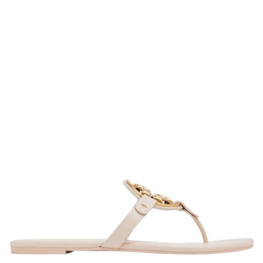 Tory Burch Miller Soft Metal Logo Sandals