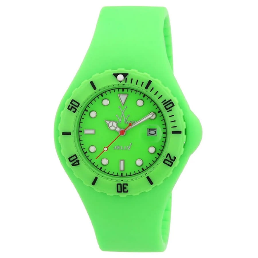 Toy Watch Jelly Green Dial Green Silicone Unisex Watch JY05GR