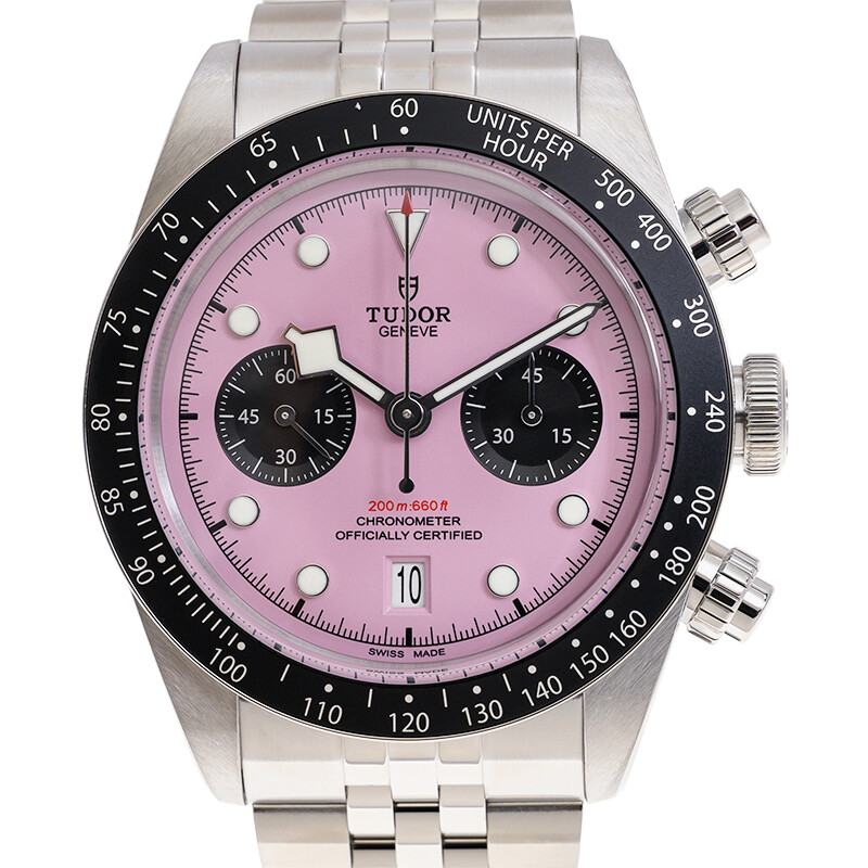 Tudor Black Bay Chronograph Automatic Chronometer Pink Dial Men's Watch M79360N-0019