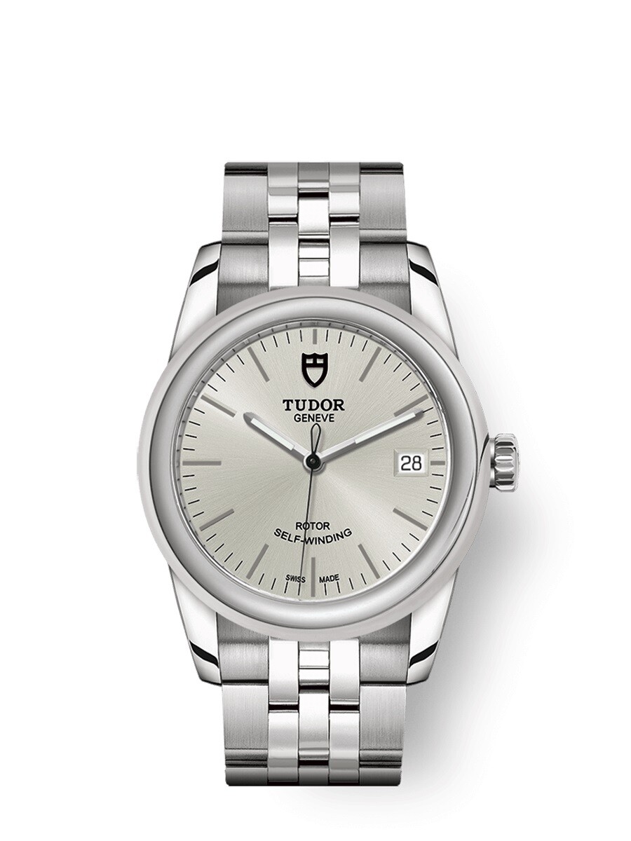 Tudor Glamour Date Automatic Silver Dial Watch 55000-0005