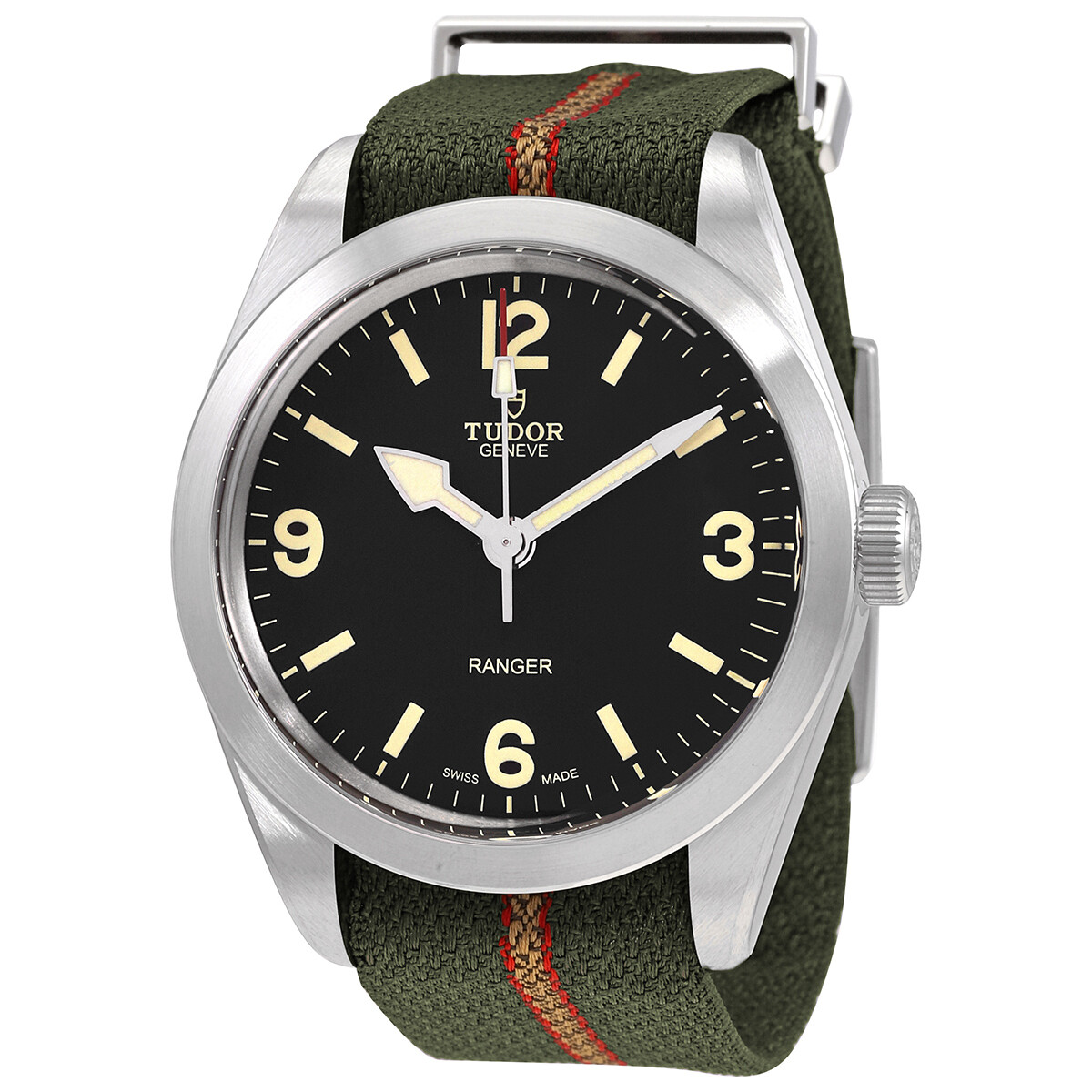Tudor Ranger Automatic Black Dial Men's Fabric Watch M79950-0003