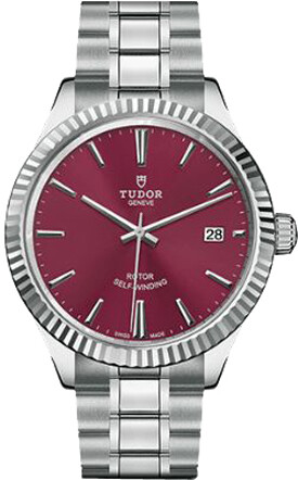 Tudor Style Automatic Burgundy Dial Men's Watch 12510-0015