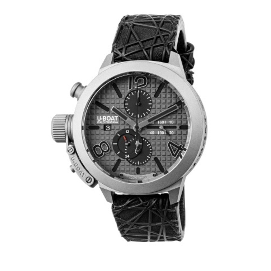 U-Boat Classico Chronograph Automatic Grey Dial Men's Watch 3002