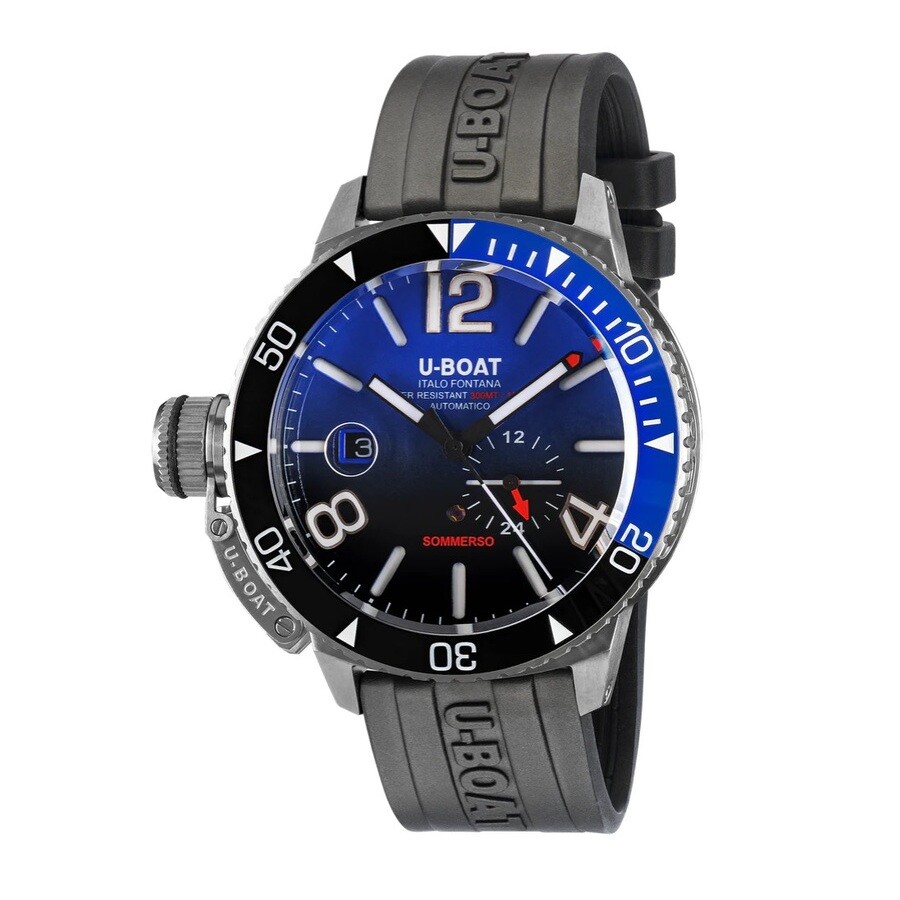 U-Boat Sommerso Automatic Blue Dial Batman Bezel Men's Watch 9519