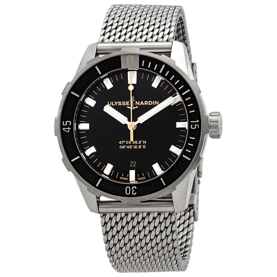 Ulysse Nardin Diver Automatic Black Dial Men's Watch 8163-175-7MIL/92