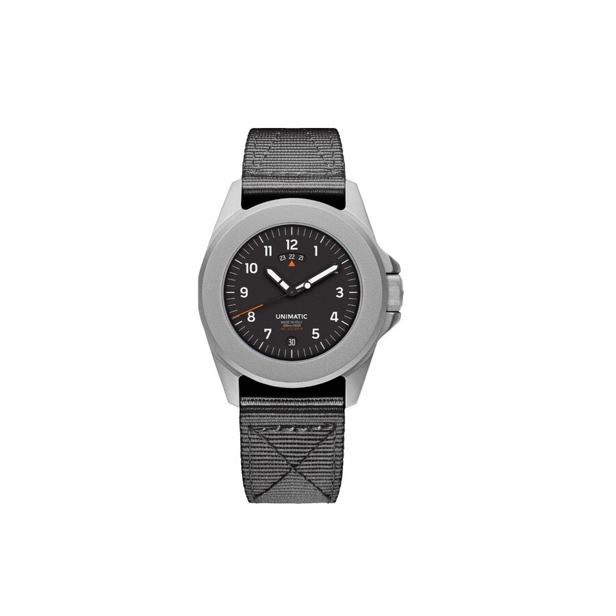 Unimatic Modello Quattro Toolwatch Quartz Black Dial Men's Watch UT4 GMT