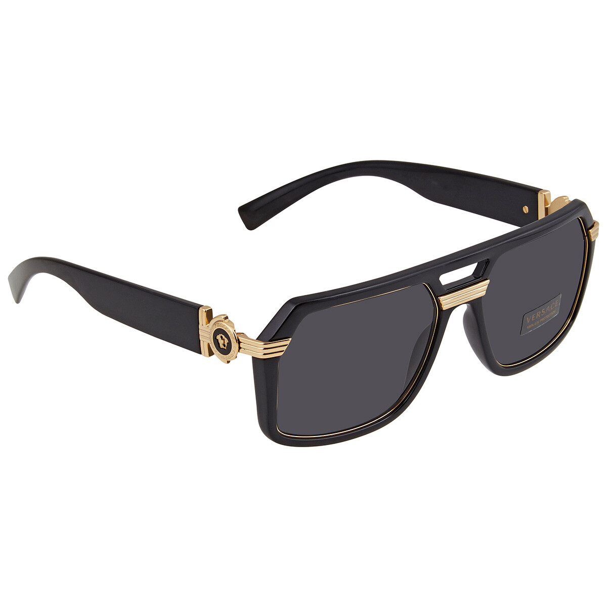 VERSACE VE4438BF 538569 52 Sunglasses Versace Dark Violet Oval Ladies Sunglasses VE4438BF 538569  main image 4