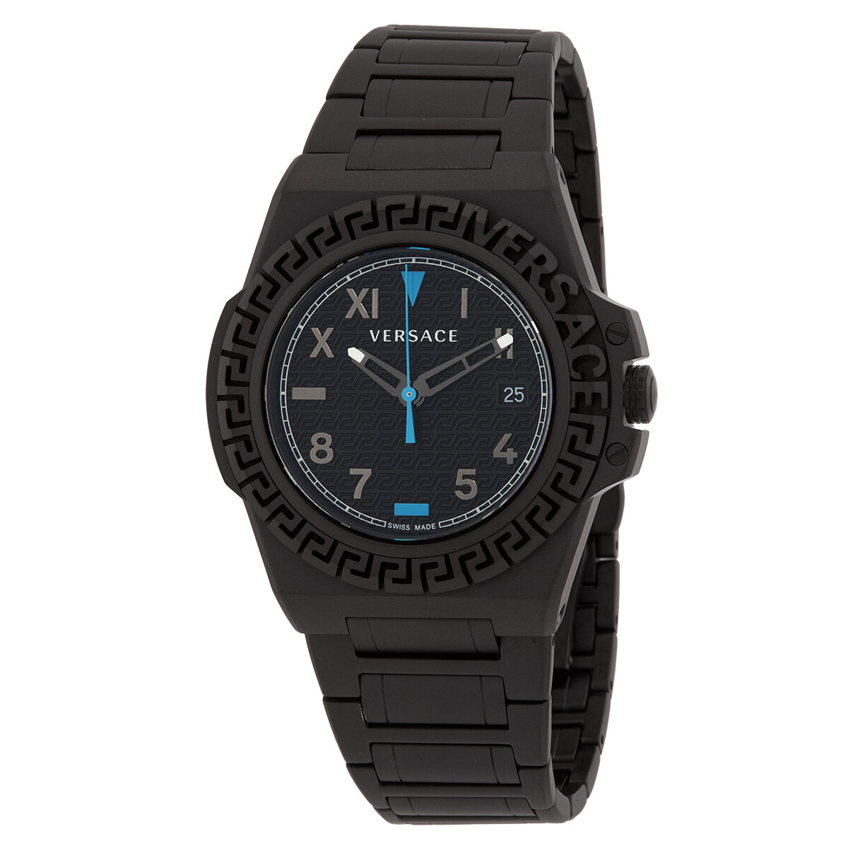Versace Greca Reaction Quartz Black Dial Men's Watch VE3I00622