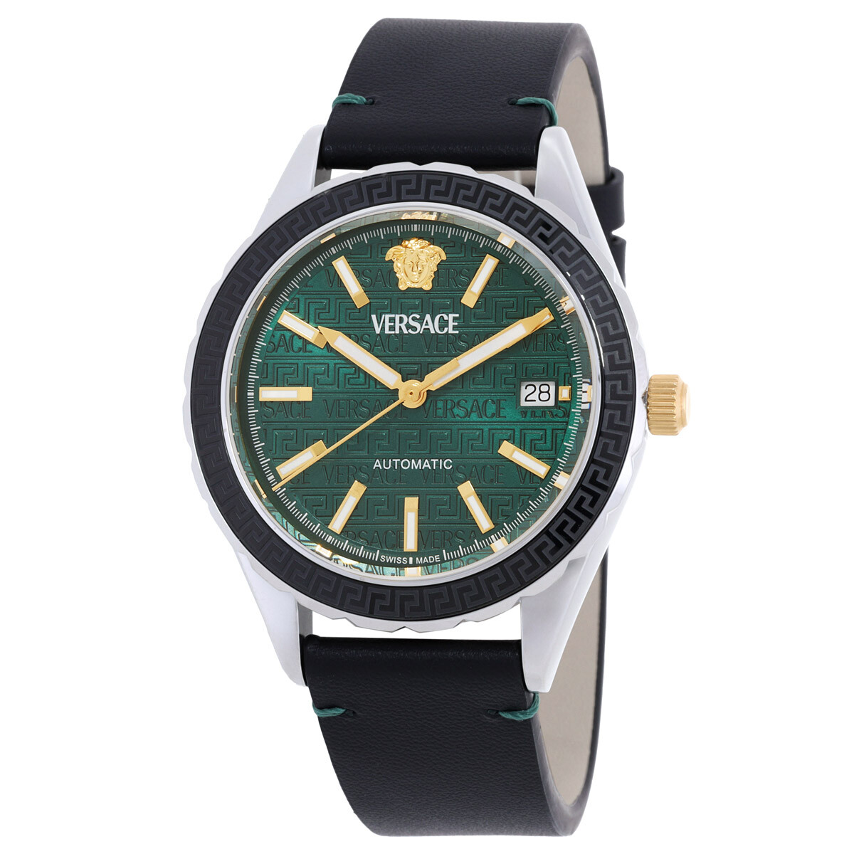 Versace Hellenyium Automatic Green Dial Men's Watch VEQCA0124