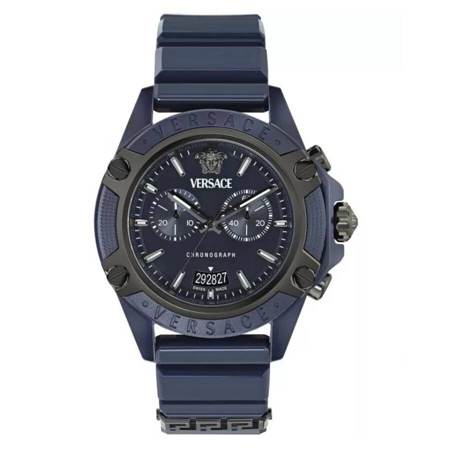 Versace Icon Active Chronograph Quartz Blue Dial Unisex Watch VE8P00624
