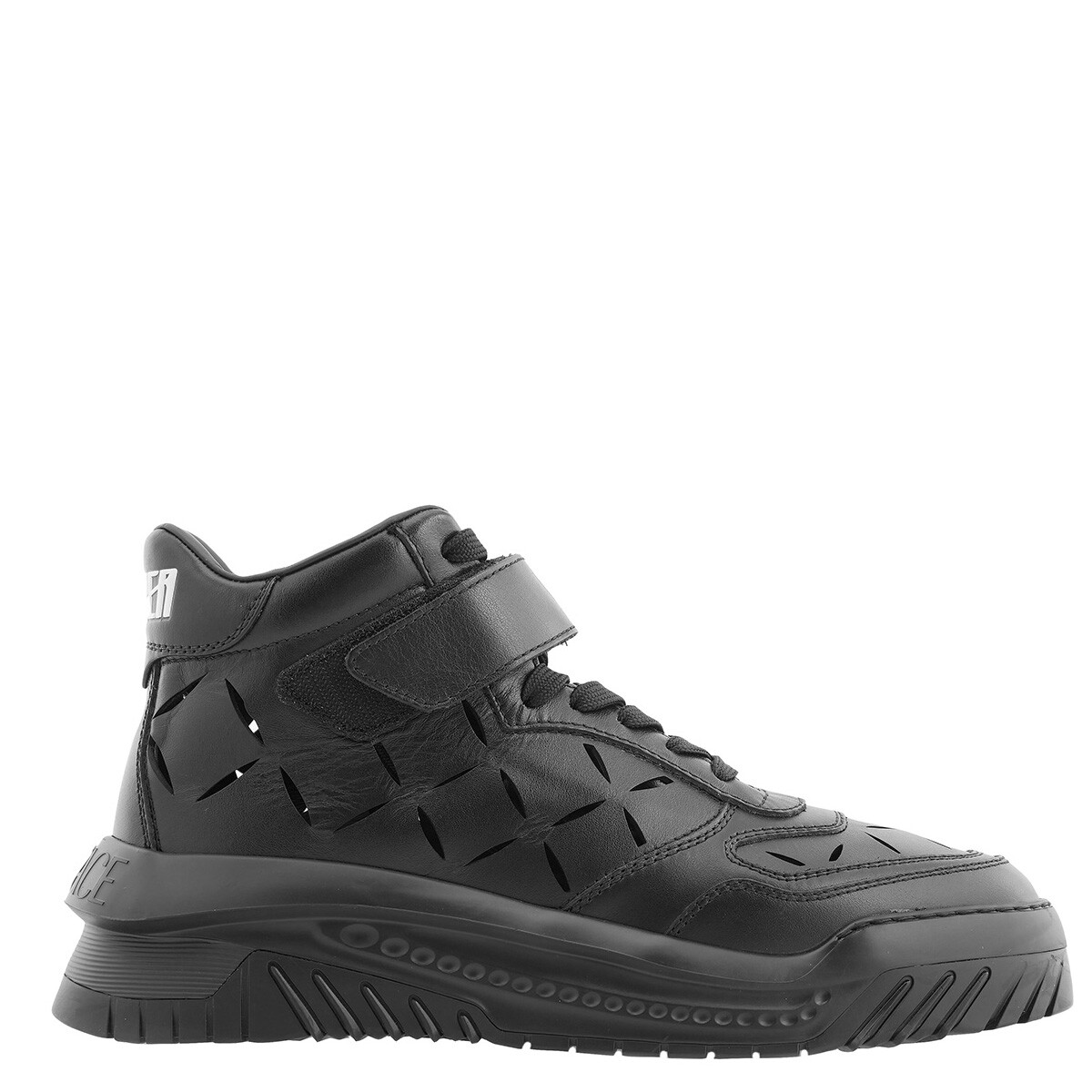 Versace Men's Black / Palladium Odissea High Top Sneakers Versace Men's Black / Palladium Odissea High Top Sneakers