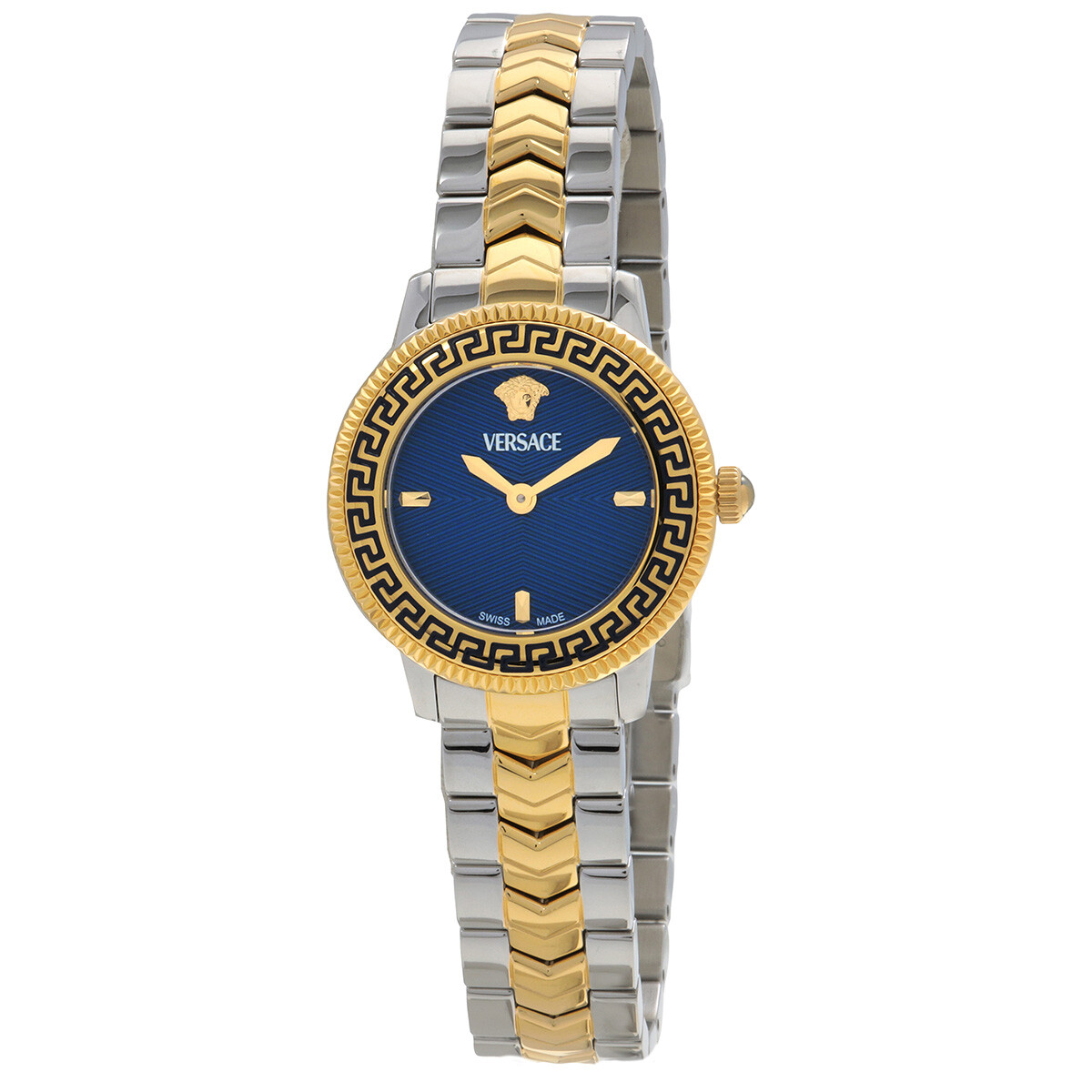 Versace V-Icon Quartz Blue Dial Ladies Watch VEUCA0524