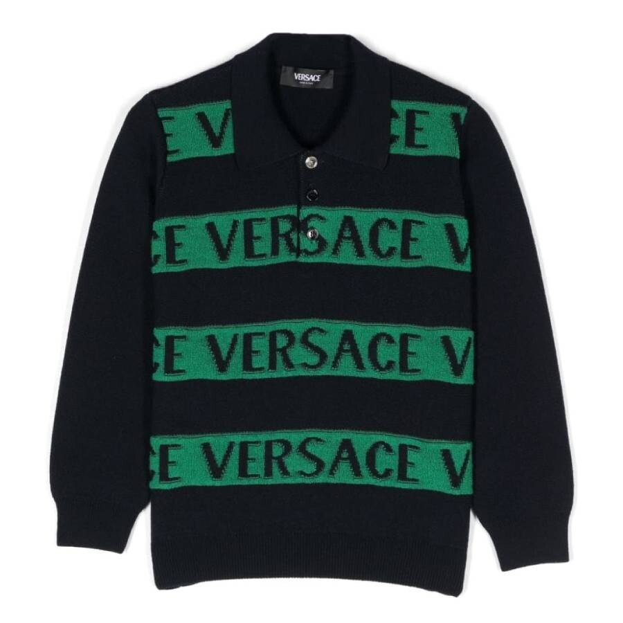 Versace Design Short For Boys In Navy Blue Color #MJD894 main image 0
