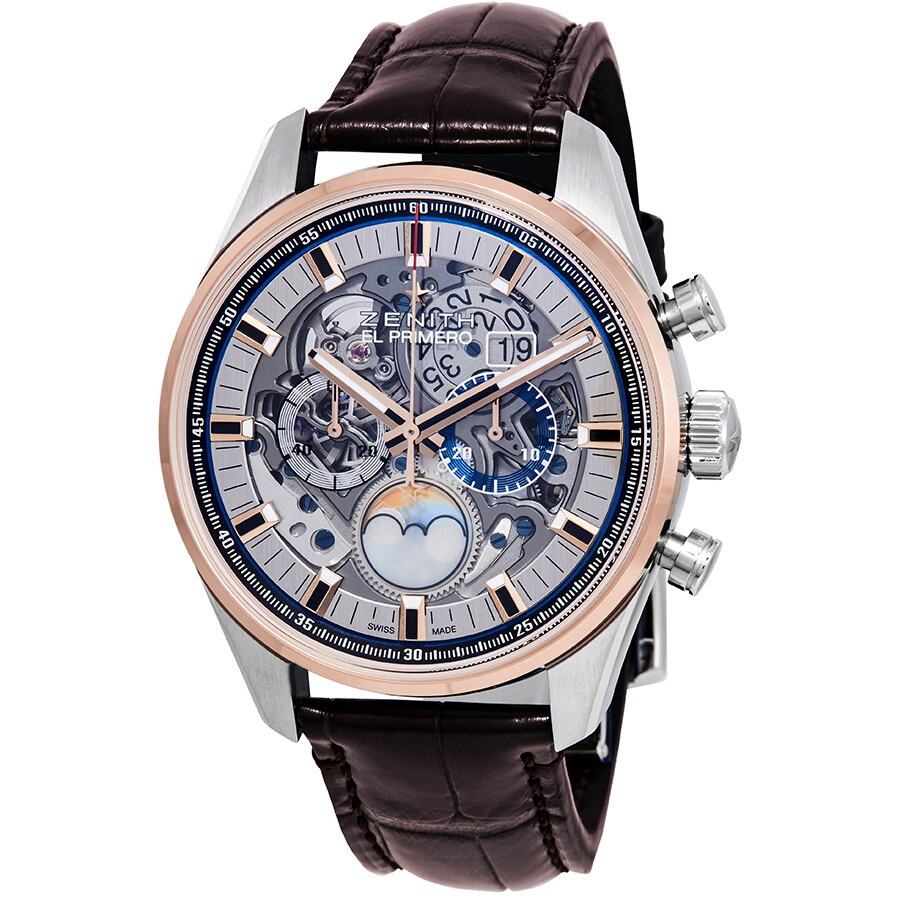Zenith Chronomaster El Primero Grande Date Full Open Moon Phase Men's Watch 51.2530.4047/78.C810