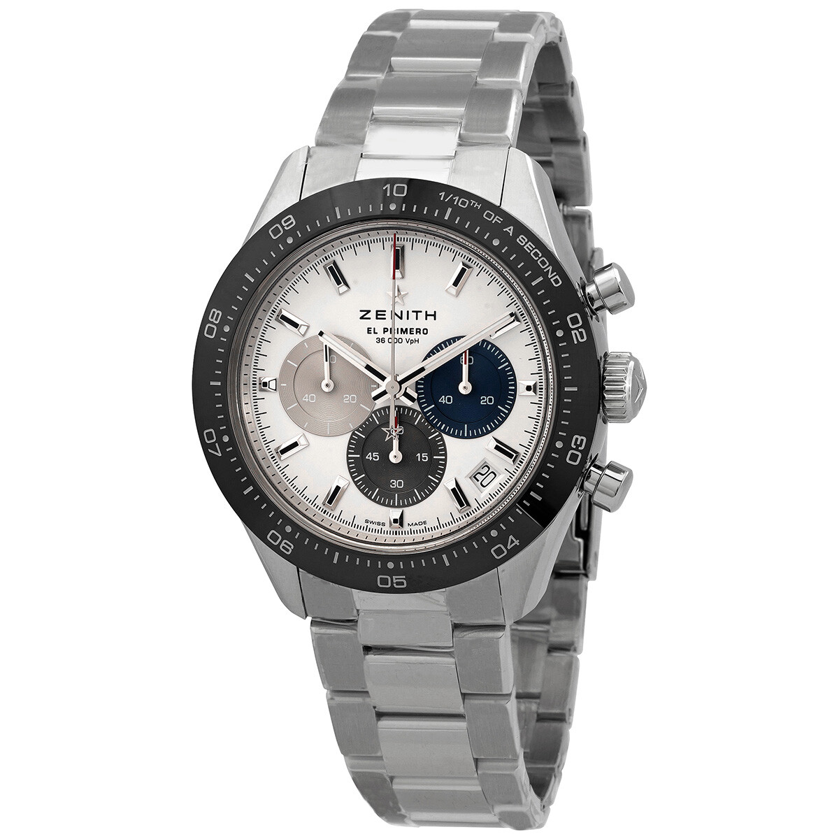 Zenith El Primero Chronograph Automatic Silver Dial Men's