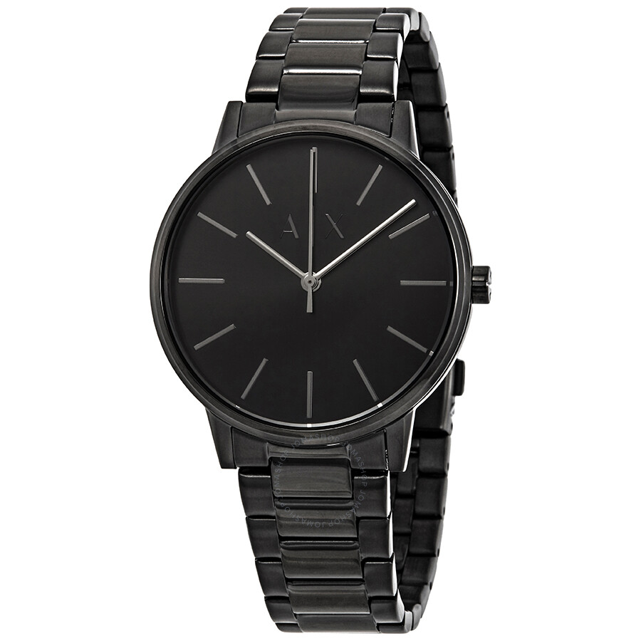 Street Black IP Chronograph Mens Watch AX1513 - Walmart.com
