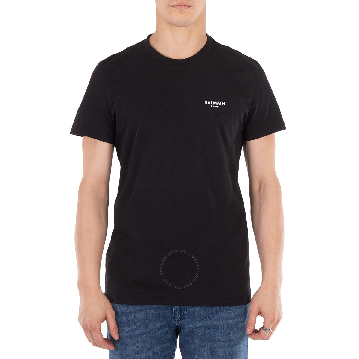 BALMAIN｜SHORT-SLEEVED ROUND NECK T-SHIRTS (CH1EG000BB73 Balmain Paris T-shirt - Men | BALMAIN