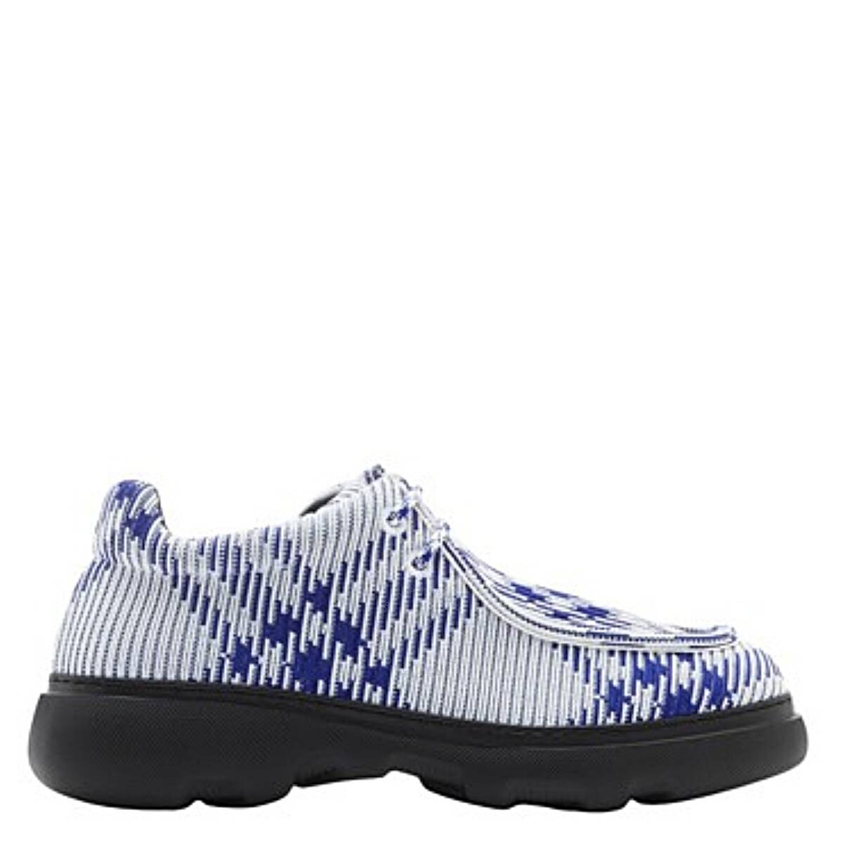 Burberry Woven Creeper Shoes With Vintage Check, Brand Size