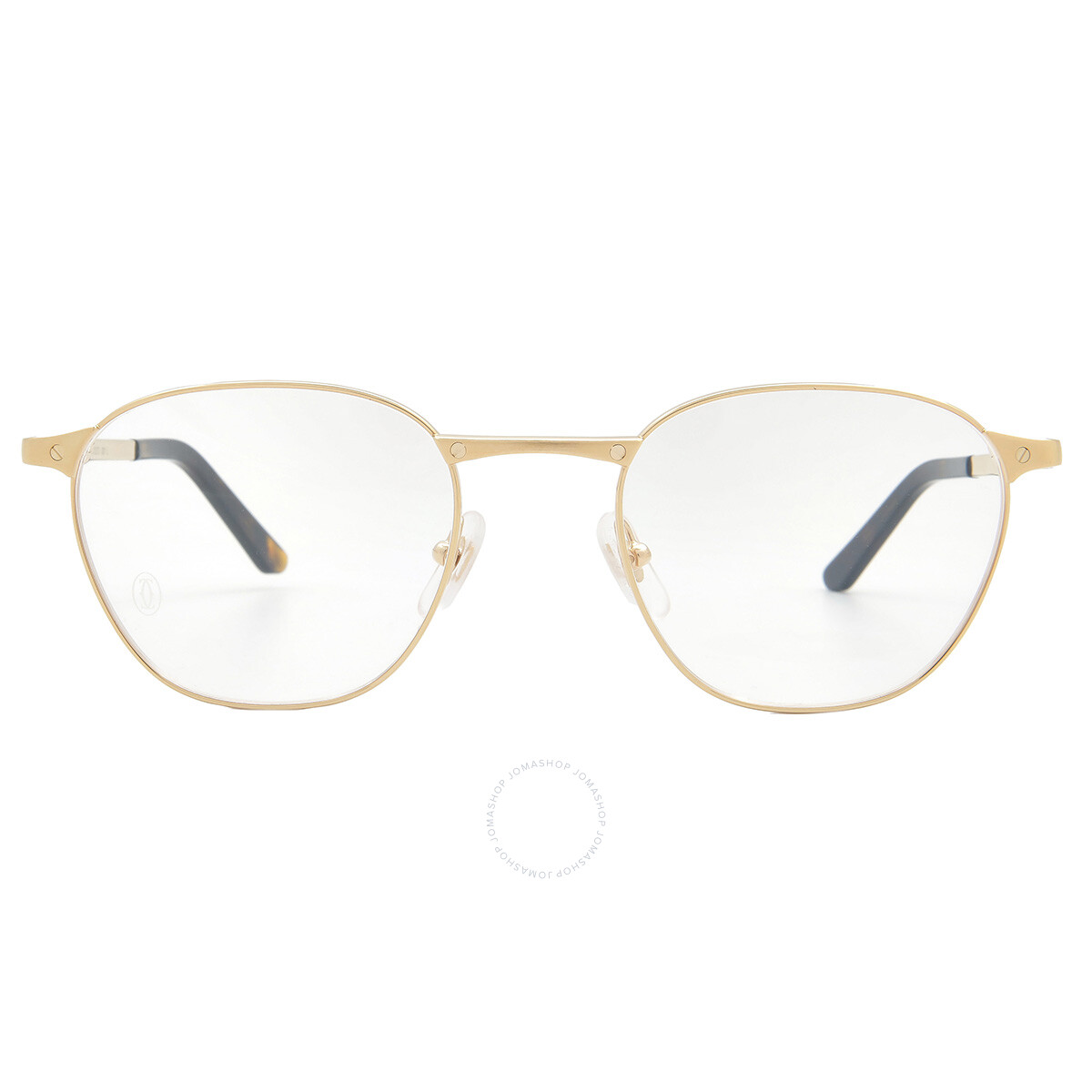 Cartier Demo Geometric Unisex Eyeglasses CT0416O 001 57