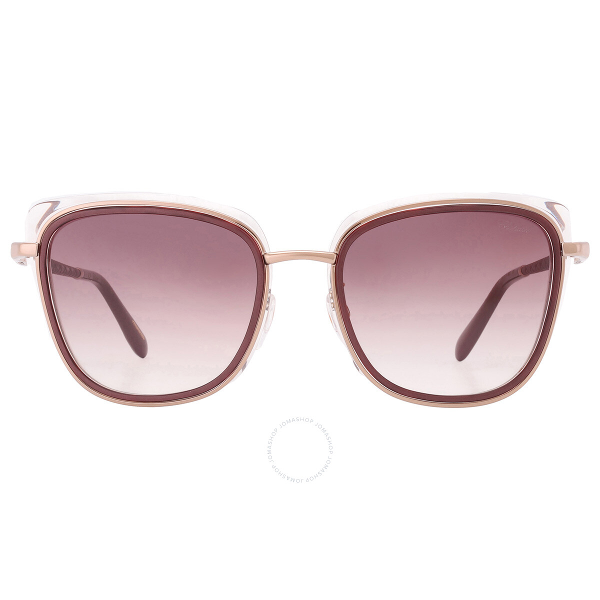 Chopard Brown Gradient Hexagonal Ladies Sunglasses SCH362M