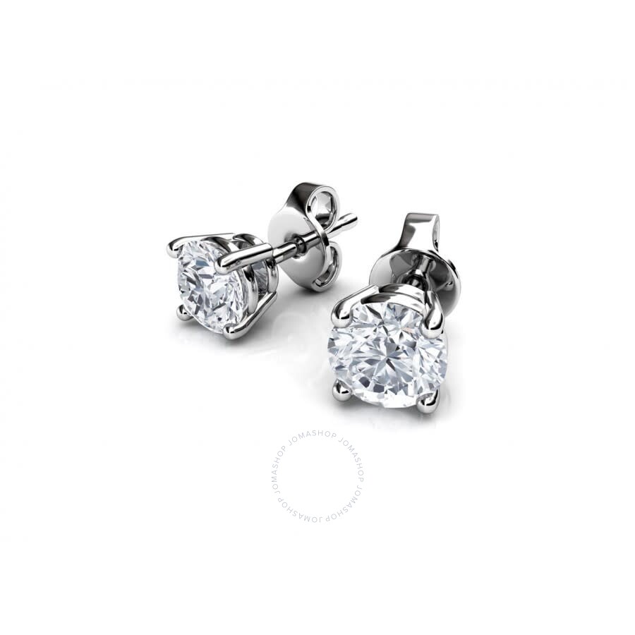 HipHop Cube Square Stud gold earrings design with Cubic