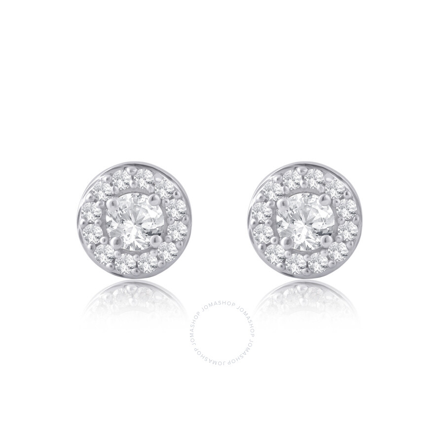 HipHop Cube Square Stud gold earrings design with Cubic