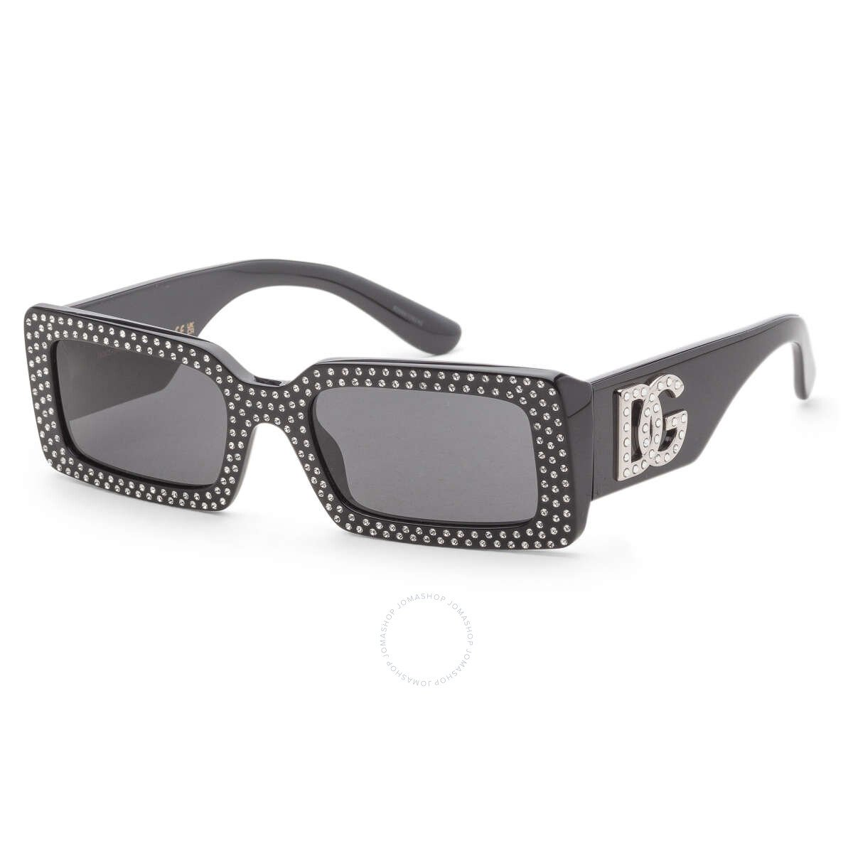 Dolce & Gabbana Gray Gradient Irregular Ladies Sunglasses