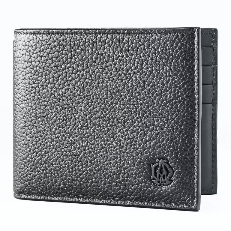 Dunhill Black Bi-fold Wallet With Coin Purse DU19F2320AR001R