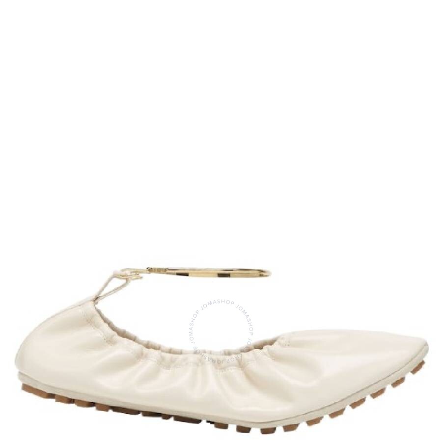 FENDI｜SLIPPERS (8X8326 NA7 F0QA1) Fendi Feel Double Band Leather Slides, Brand Size 36 ( US