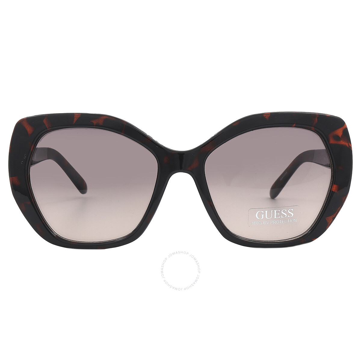 Amazon.com: GUESS GF0302 Shiny Black To Crystal Grey/Smoke