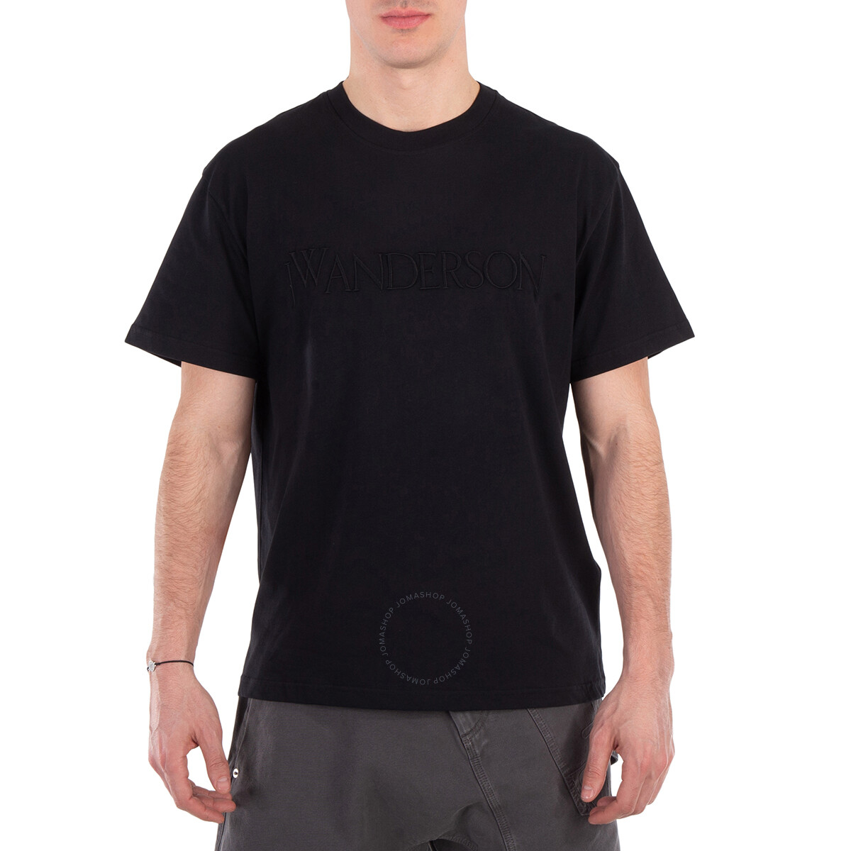 JW Anderson Anchor Logo-Patch Cotton T-Shirt, Size Small