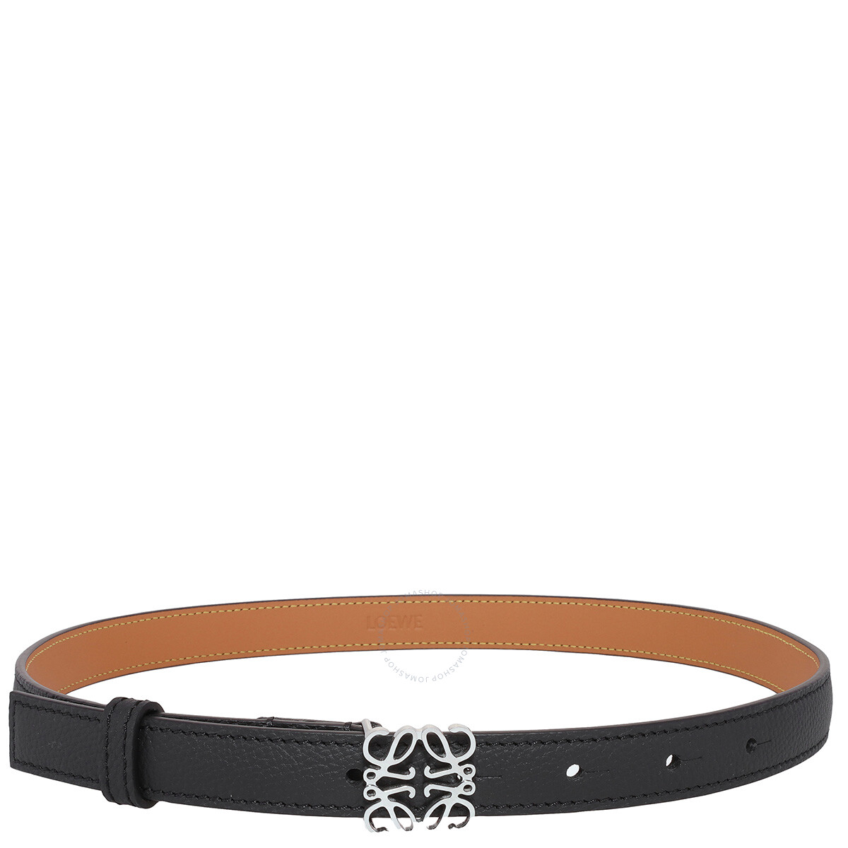 Loewe Anagram Buvkle Leather Belt, Size 70 cm E619Z15X03