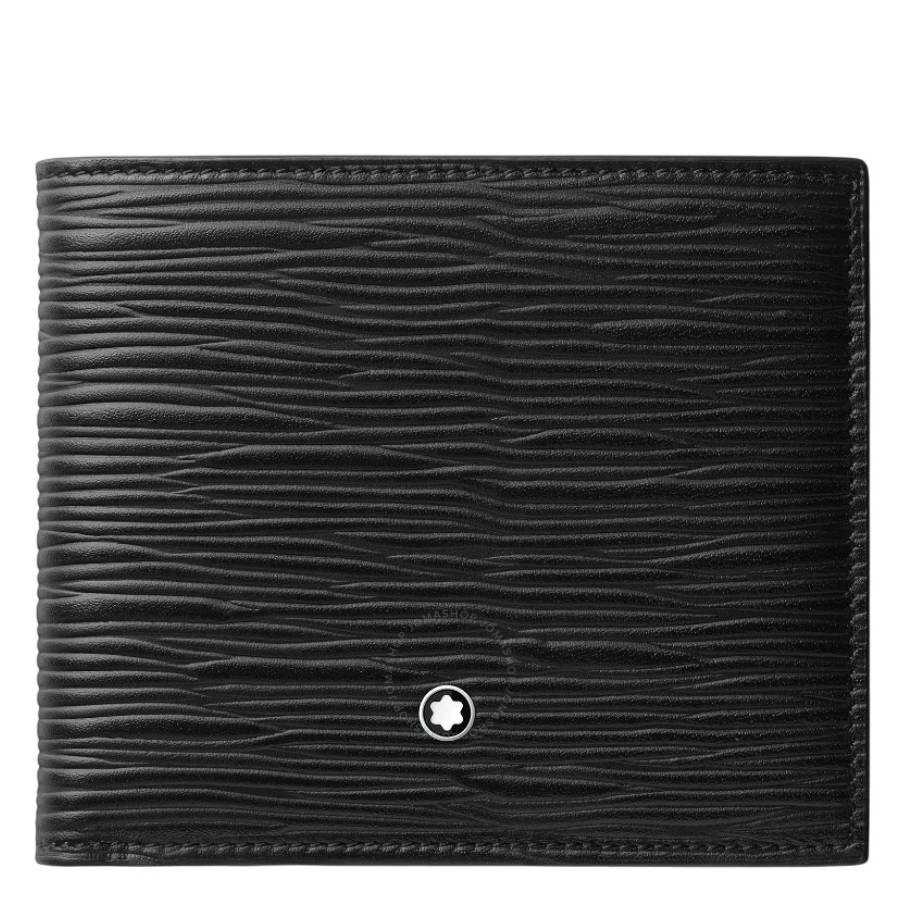 Montblanc Business Card Gusset Leather Wallet - Black 7167