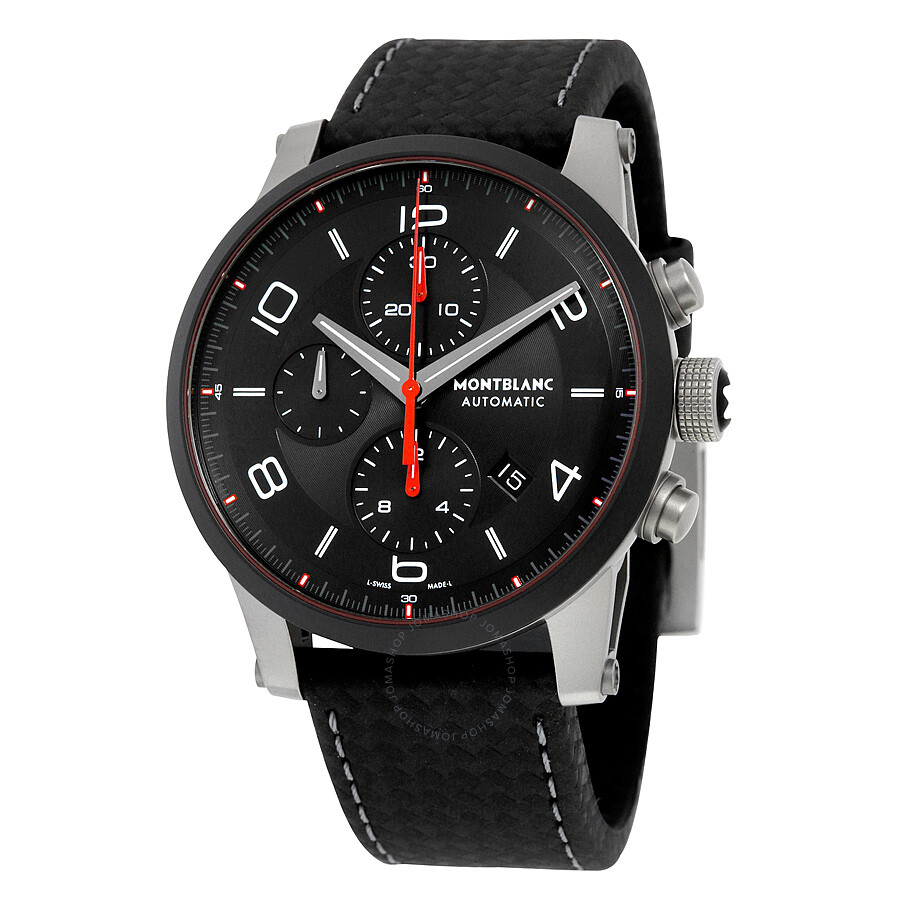 ____301　黒/黒 Montblanc 1858 Monopusher Chronograph Automatic Black Dial