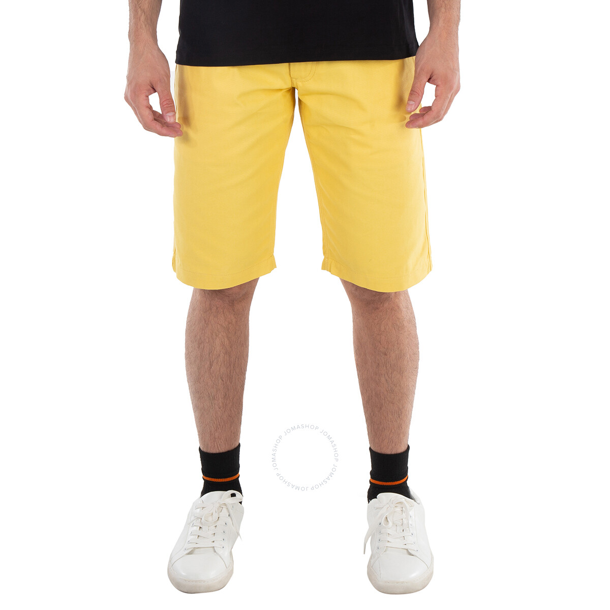 Raf Simons Men's Black Knee-Length Denim Shorts, Brand Size