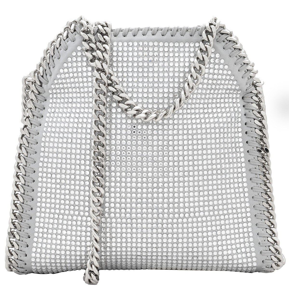Stella McCartney Frayme Diamond-Cut Chain-Link Tote Bag