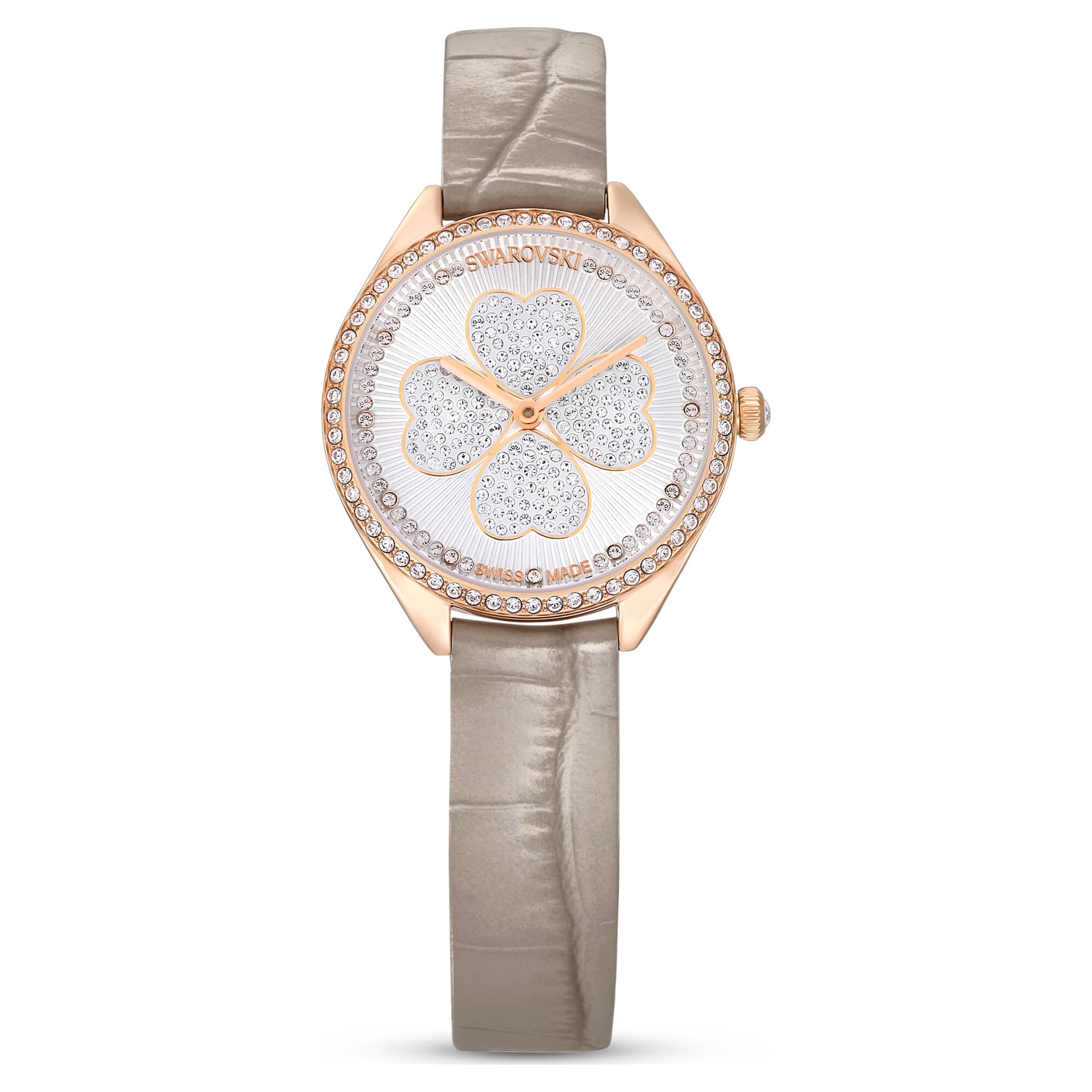 Swarovski Passage Chrono Watch Leather Strap, Pink, Rose
