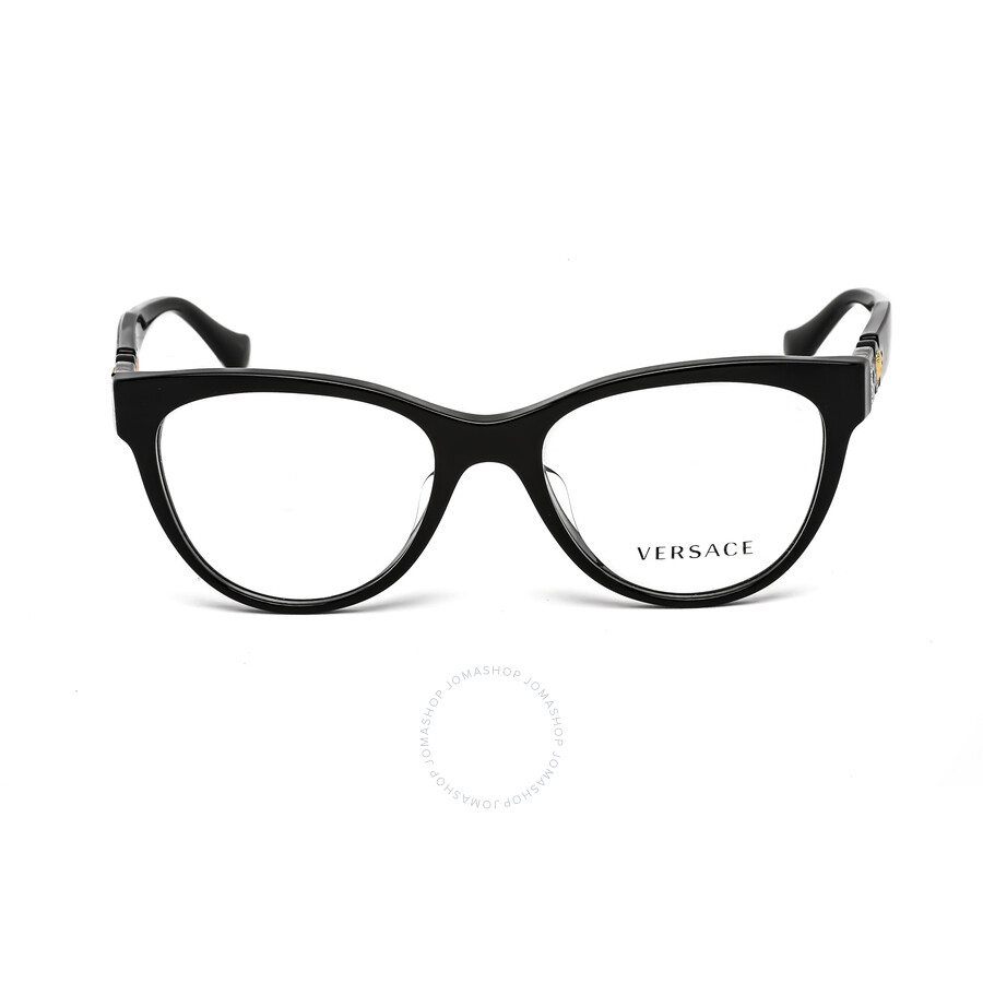 Versace Demo Rectangular Ladies Eyeglasses VE3338 GB1 54