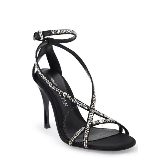 【関税&送料込】Alexander Mcqueen Twisted Armadillo Sandal I Alexander Mcqueen Armadillo 95 mm Twisted Satin Sandals