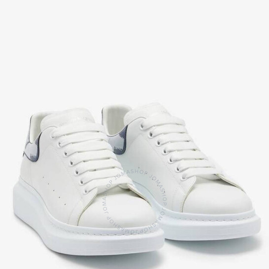 スニーカー Oversize Sneakers - Alexander McQueen - Leather - White/Oran McQueen Oversized Sneaker in Off White & Orange | FWRD