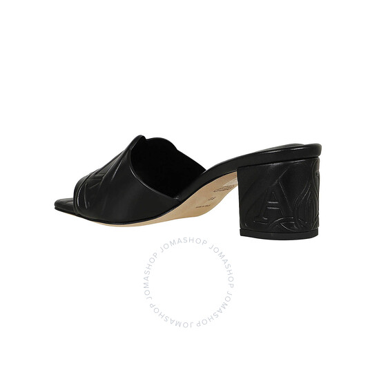 サンダル・ミュール ALEXANDER MCQUEEN SEAL LEATHER MULES Alexander Mcqueen Seal Embossed Leather Mules, Brand Size 39